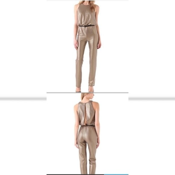 BCBGMaxAzria Pants - BCBGMAXAZRIA Lowe Sequin Jumpsuit Sz S